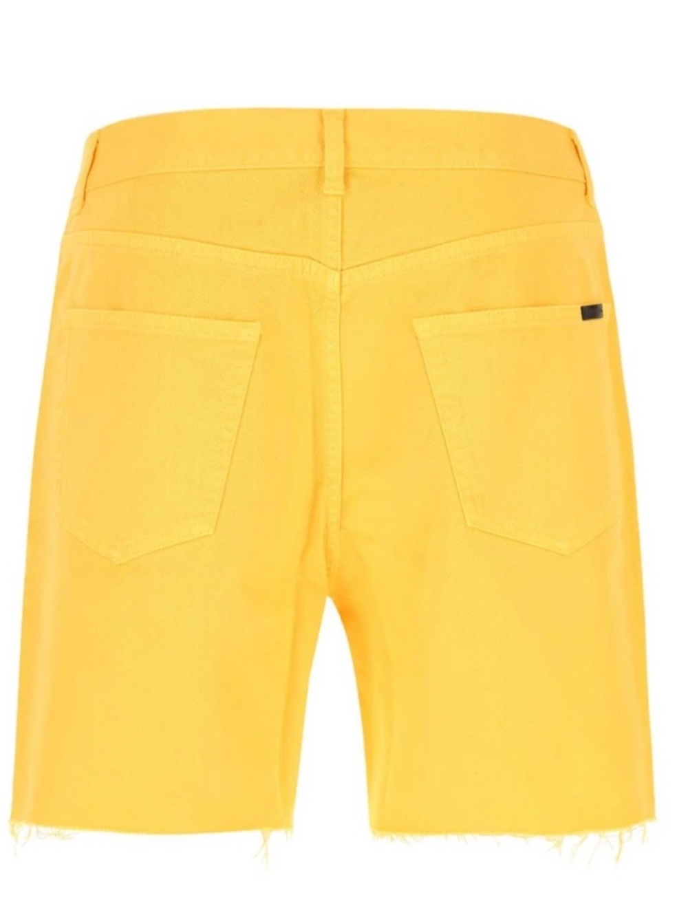 NEW Saint Laurent Men's Stonewash Denim Baggy Shorts in 7040 Bright Yellow 32 - Picture 2 of 6